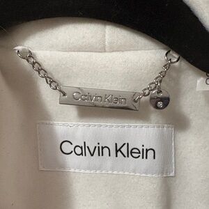 Calvin Klein Cream Pea Coat